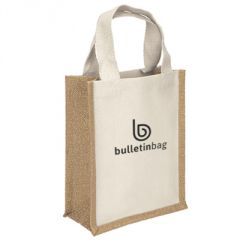 Cotton and Jute Metallic Gift Bag Cotton and Jute Metallic Gift Bag